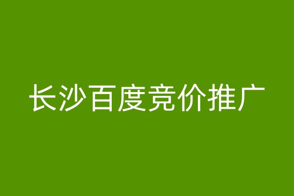 长沙百度竞价推广