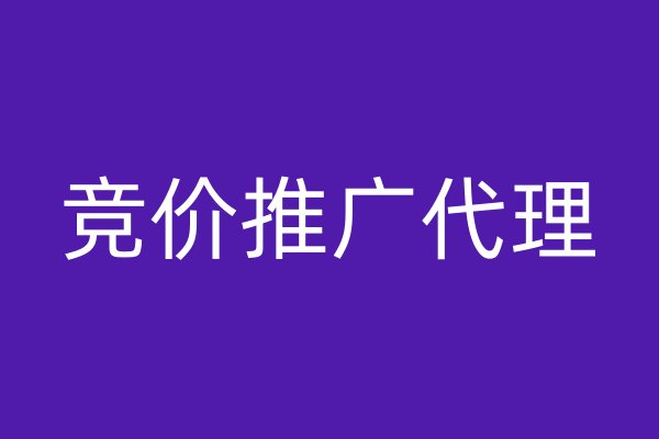 竞价推广代理