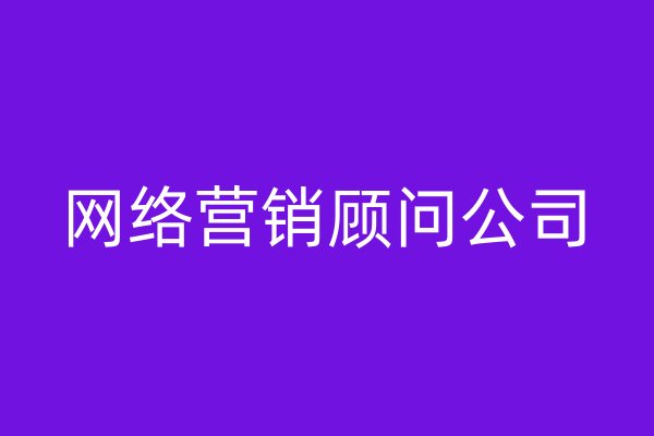 网络营销顾问公司