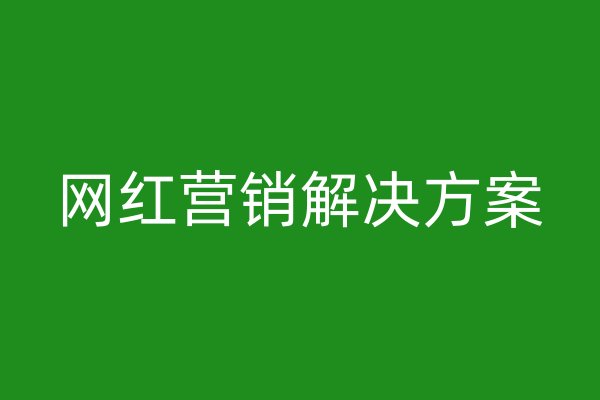 网红营销解决方案