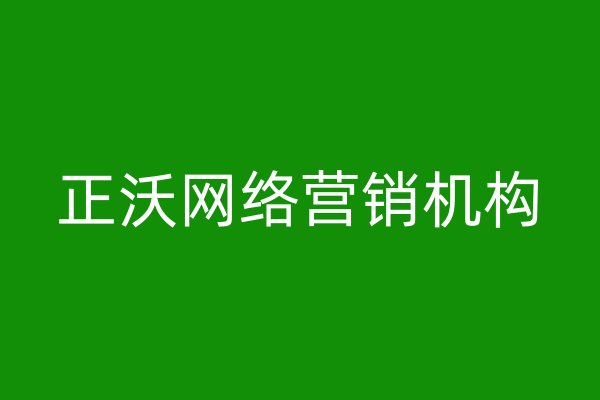 正沃网络营销机构