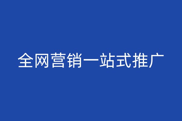 全网营销一站式推广