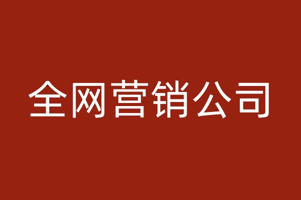 全网营销公司